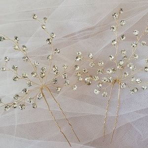NEW Gypsophila large Pin sparking Bridal Headpiece